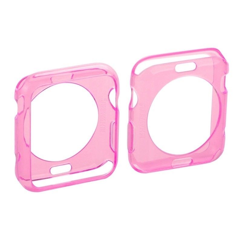 Чехол накладка HAWEEL для apple watch 38 mm ультратонкий (Розовый)