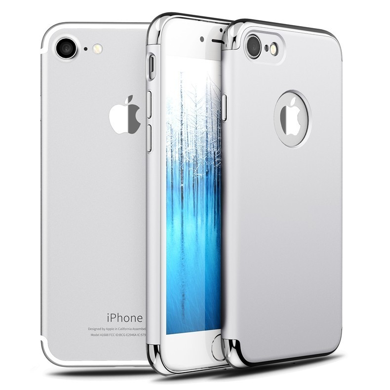 Защитный чехол Luxury для iPhone SE/8/7 (серебряный)