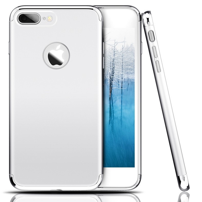 Защитный чехол Luxury для iPhone 7/8 Plus (серебряный)