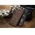 Кожаный чехол с клетчатой спинкой для iPhone 7/8 Plus (черный)