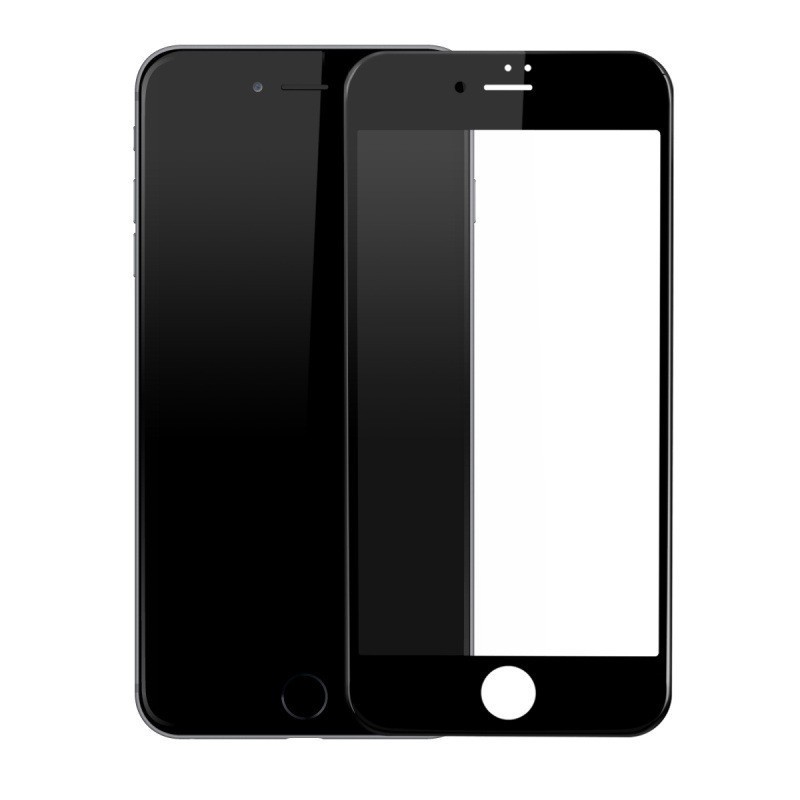Защитное 3D стекло для iPhone SE/8/7 - черное