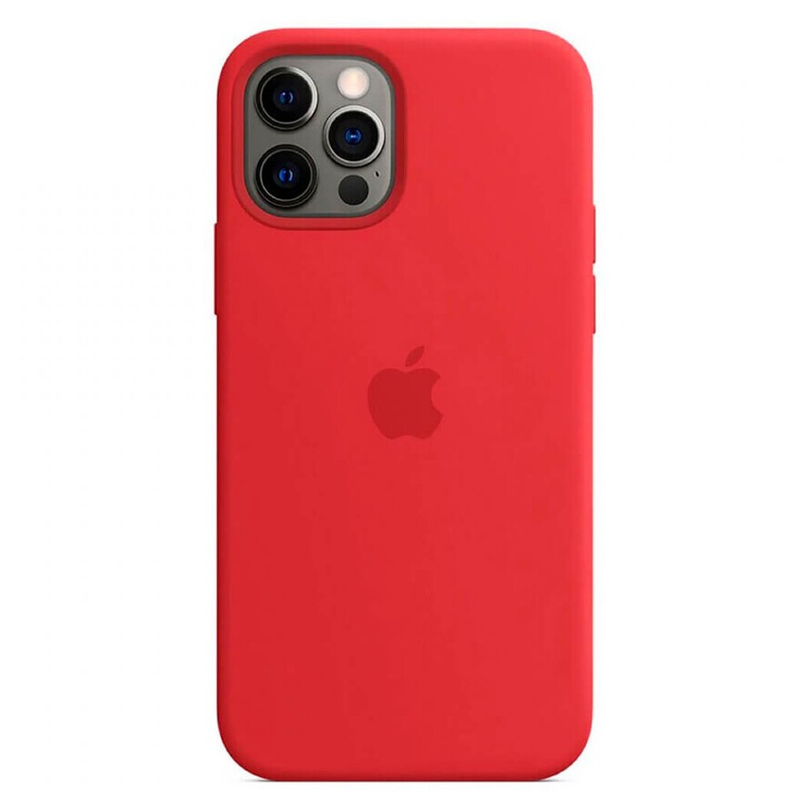Силиконовый чехол для iPhone 12 Pro Max, красный OEM