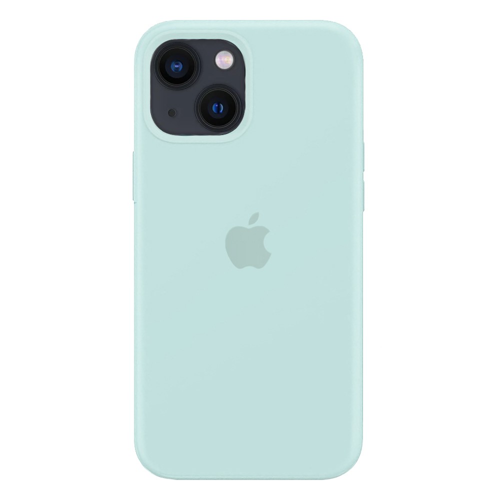 Силиконовый чехол для iPhone 14/13, цвет аквамариновый OEM