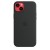 Силиконовый чехол MagSafe для iPhone 14 Plus, цвет чёрный