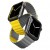 42/44/45 Cиликоновый ремень Uniq Revix для Apple Watch, жёлтый/серый