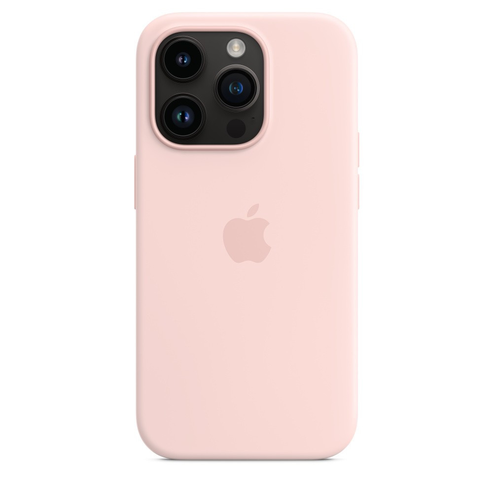 Силиконовый чехол для iPhone 14 Pro Max, цвет розовый OEM