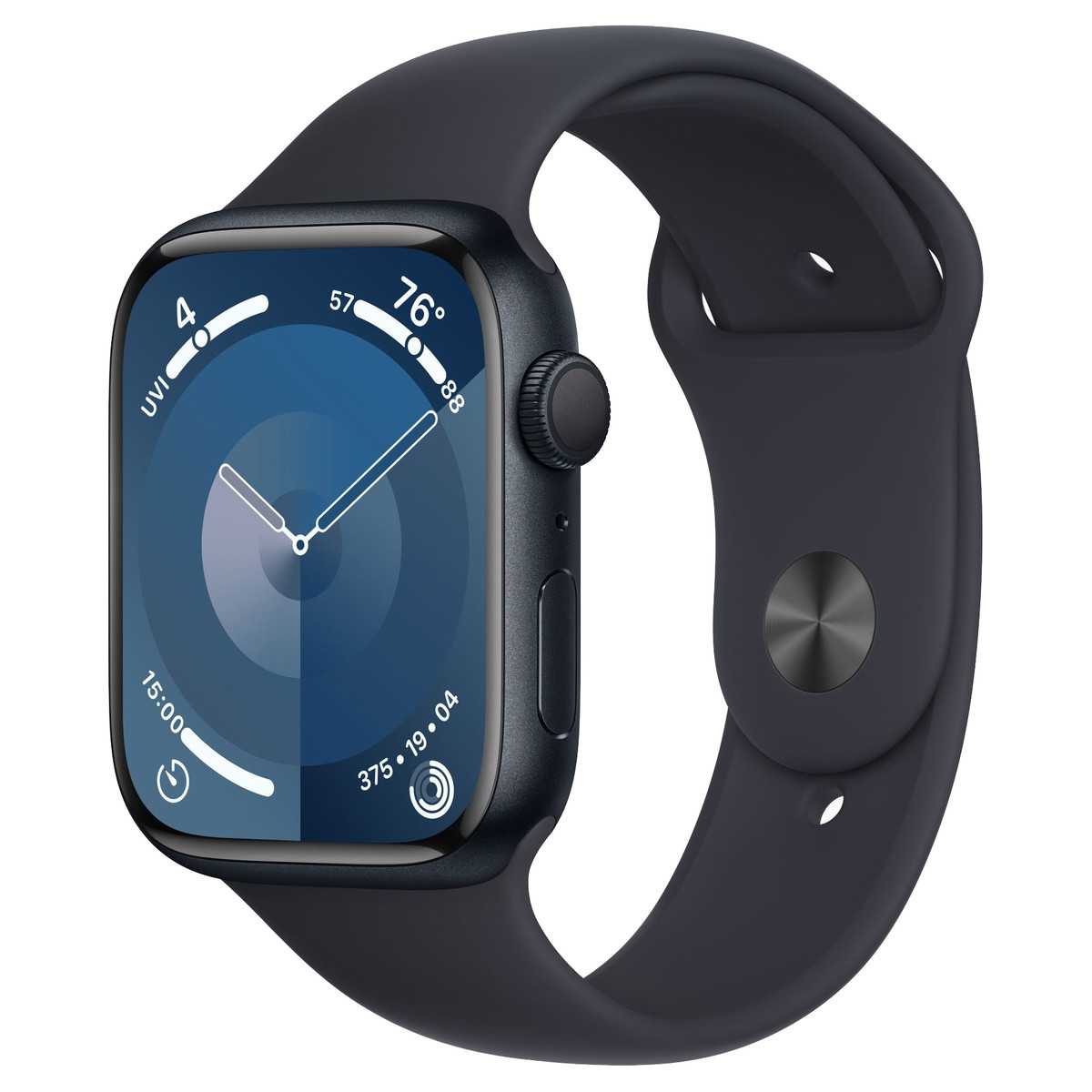 Apple Watch Series 9 45mm GPS Midnight Aluminum Case with Midnight Sport Band