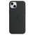 Силиконовый чехол MagSafe для iPhone 15 Plus, цвет чёрный