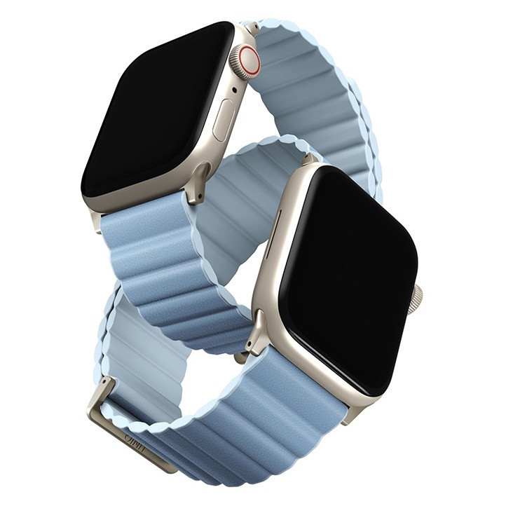 38/40/41мм Ремень Uniq Revix Premium для Apple Watch, белый/голубой