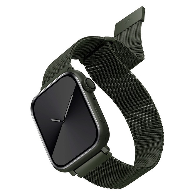 38/40/41мм Миланский сетчатый браслет Uniq Dante для Apple Watch, зелёный