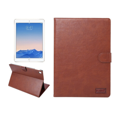 Кожаный чехол с отсеками для бумаг и визиток для iPad Pro 9.7 (коричневый)