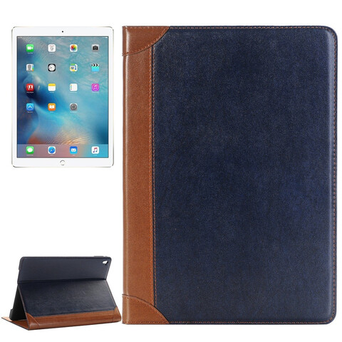 Кожаный чехол в стиле книжки для iPad Pro 9.7 (синий)