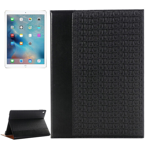 Чехол из кожи крокодила для iPad Pro 9.7 (черный)