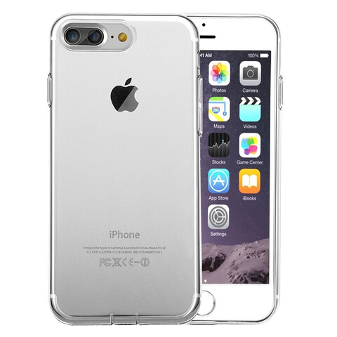 Ультратонкий силиконовый чехол для iPhone 7/8 Plus (прозрачный)