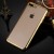 Стильный силиконовый чехол для iPhone 7/8 Plus (Золотой ободок)