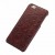 Кожаный чехол с черепками для iPhone 6/6s (коричневый)