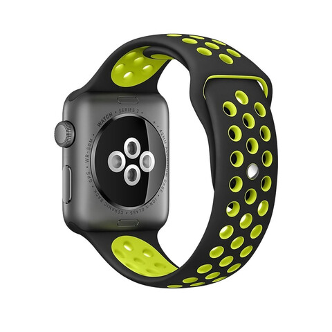 38/40мм Спортивный ремешок Nike+ черно-зеленого цвета для Apple Watch OEM