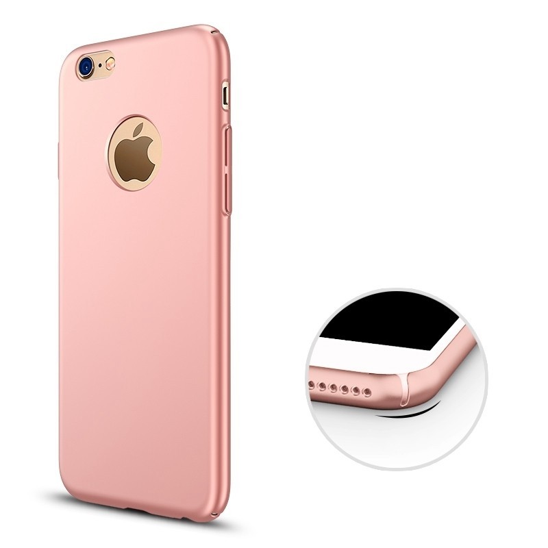 Ультратонкий пластиковый защитный чехол iPhone SE/8/7 (розовый)