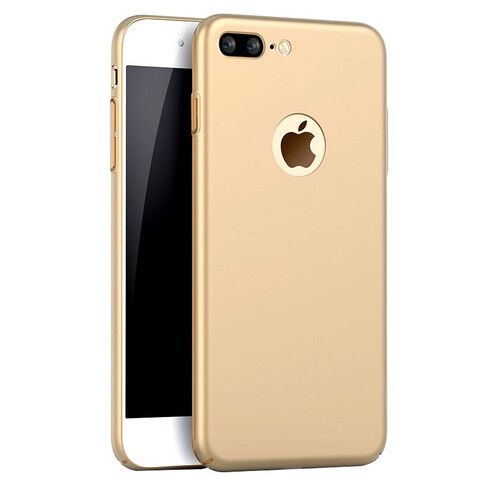 Ультратонкий пластиковый защитный чехол iPhone 7/8 Plus (золотой)