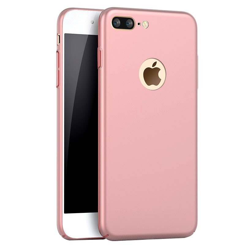 Ультратонкий пластиковый защитный чехол iPhone 7/8 Plus (розовый)