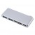 Адаптер c USB Type-C на 2 х USB 3.0, USB-C и картридером для Macbook (Gray)
