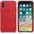Силиконовый чехол для iPhone X/XS, красный цвет OEM
