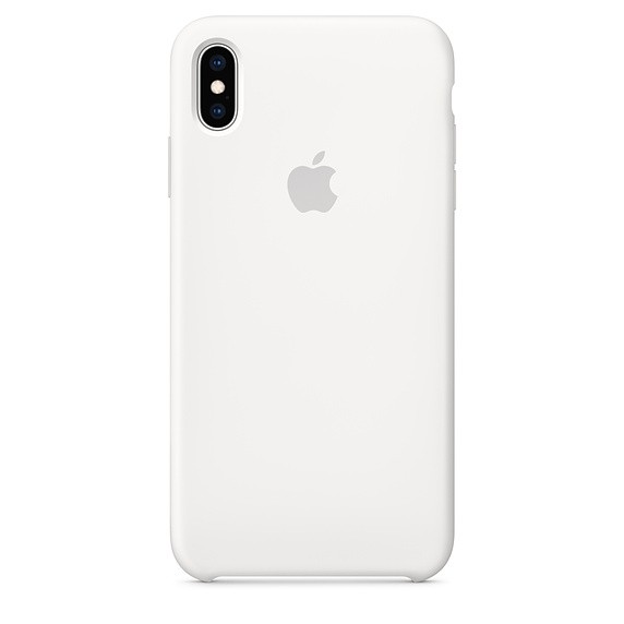 Силиконовый чехол для iPhone XS Max (белый) OEM
