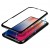 Защитный магнитный чехол для iPhone X/XS из метала и стекла (Чёрный)