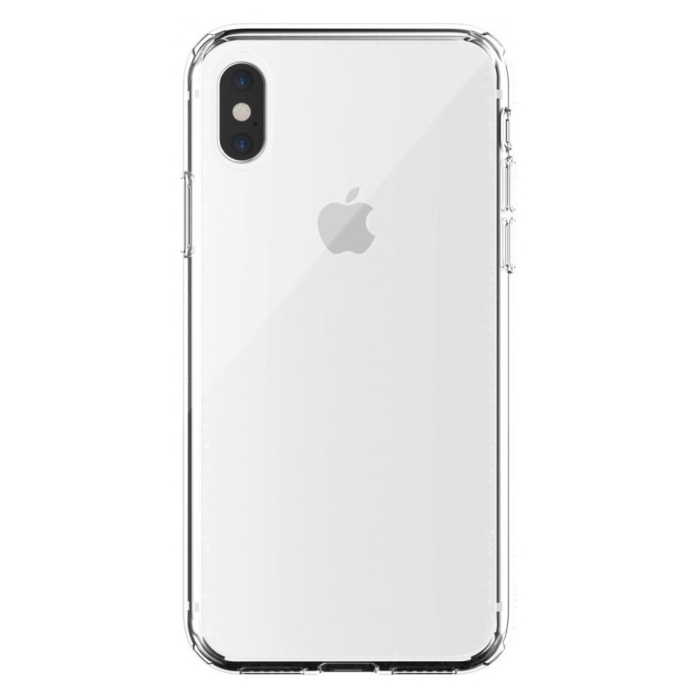 Ультратонкий силиконовый чехол для iPhone X/XS (прозрачный)