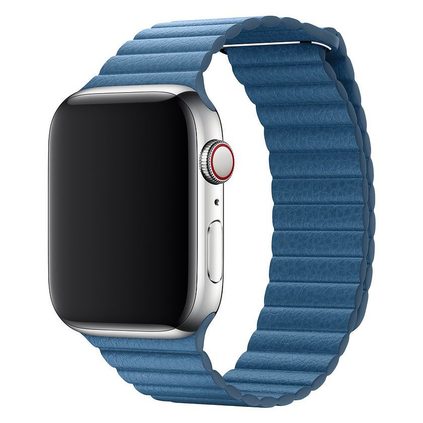 42/44мм Кожаный ремешок лазурная волна цвета для Apple Watch OEM