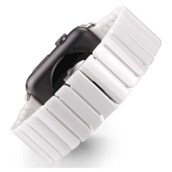 42/44 Керамический блочный браслет для Apple Watch (жемчужный)
