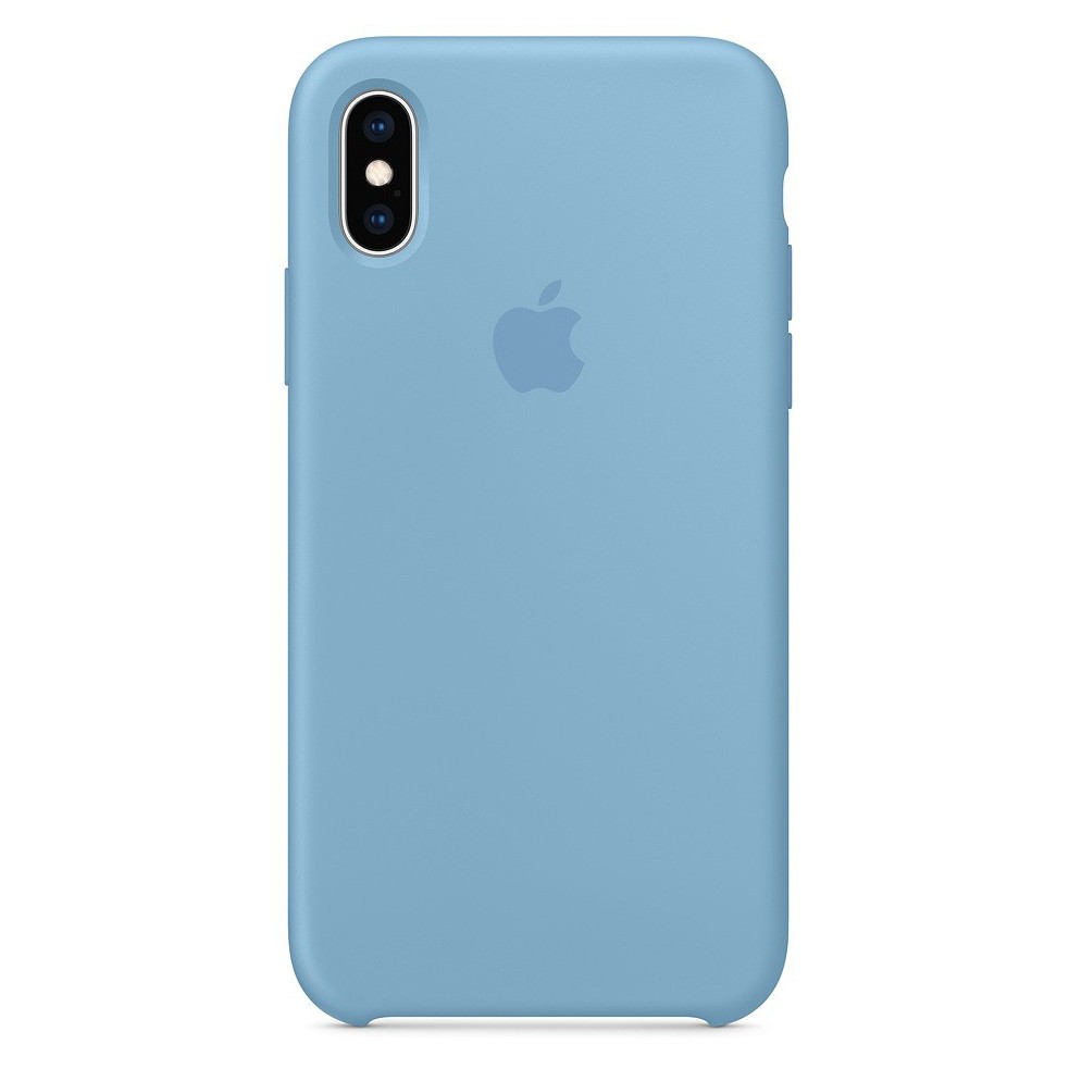 Силиконовый чехол для iPhone X/XS, васильковый цвет OEM