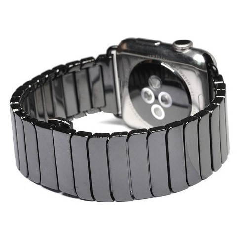 38/40 Керамический блочный браслет для Apple Watch (чёрный-оникс) OEM