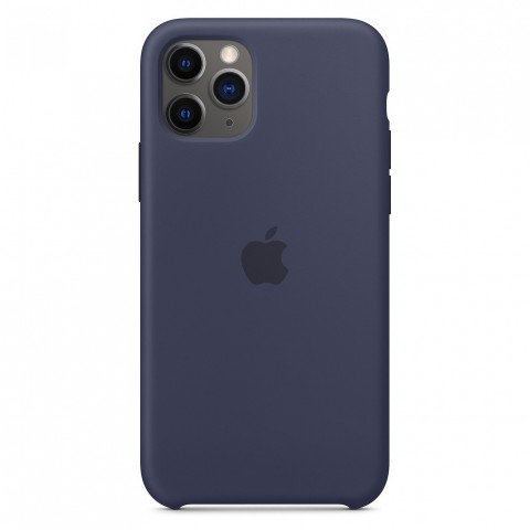 Силиконовый чехол для iPhone 11 Pro, цвет тёмно-синий OEM