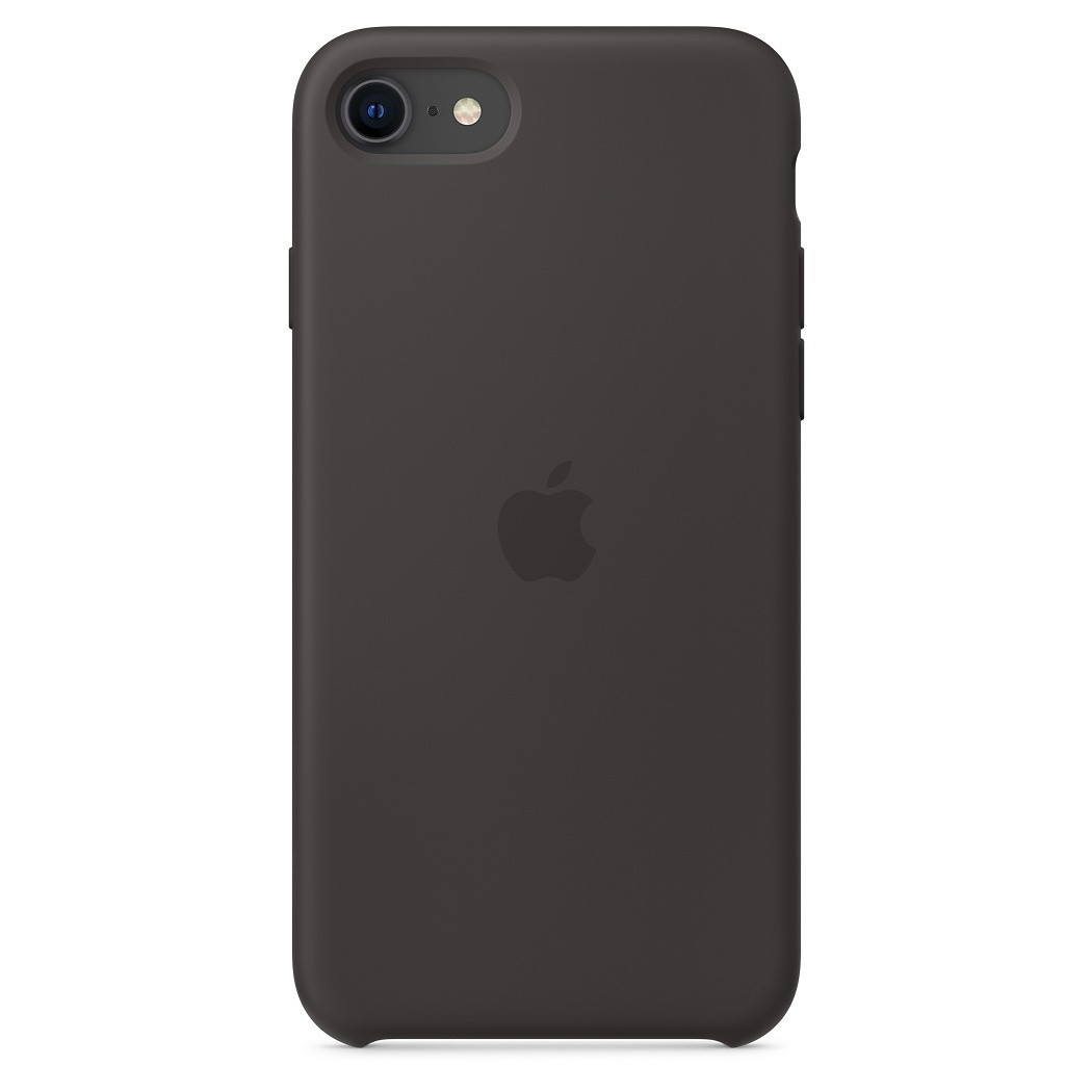 Силиконовый чехол для iPhone SE, чёрный цвет