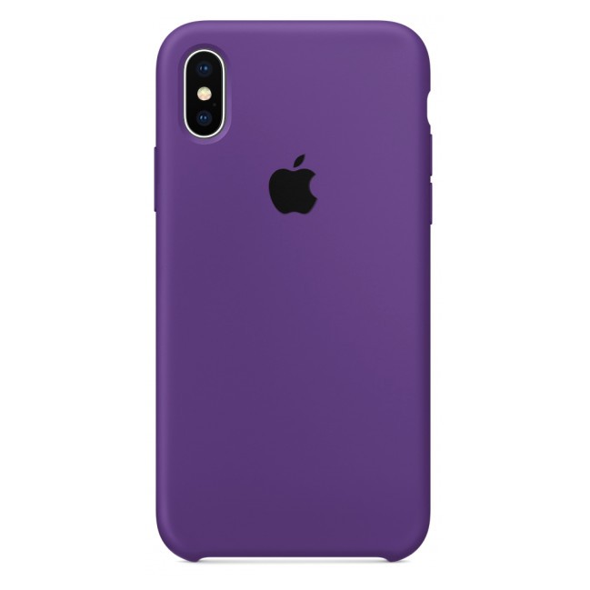 Силиконовый чехол для iPhone XS Max (фиолетовый) OEM