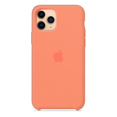 Силиконовый чехол для iPhone 11 Pro, цвет розовый фламинго OEM