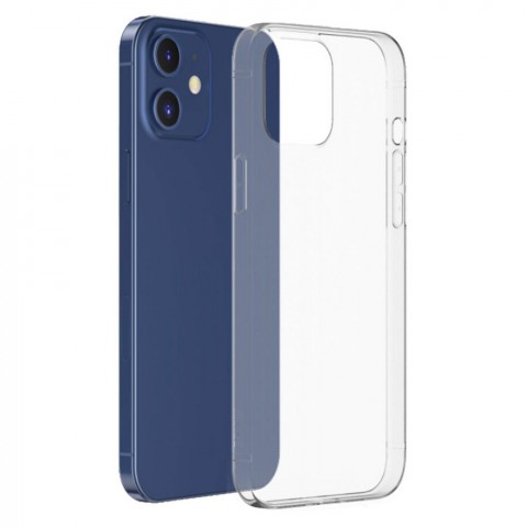 Ультратонкий силиконовый чехол для iPhone 12/12 Pro (прозрачный)