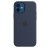 Силиконовый чехол для iPhone 12/12 Pro, цвет тёмно-синий OEM