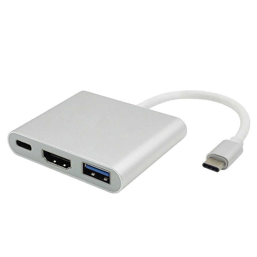 Многопортовый переходник Perfeo USB-C на USB/HDMI/USB-C