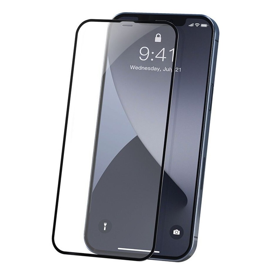 Защитное 3D глянцевое стекло BUFF Anti-shock для iPhone 12 Pro Max