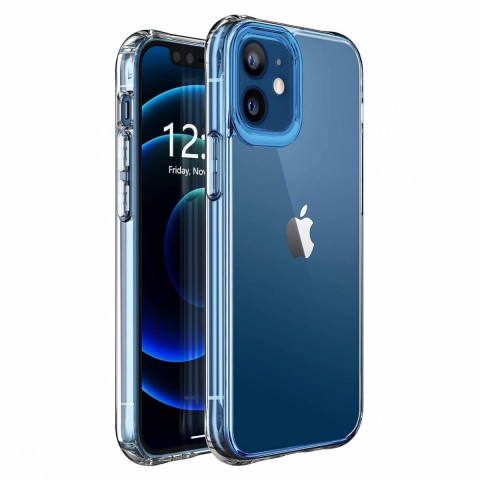 Ультратонкий силиконовый чехол для iPhone 12 mini (прозрачный)