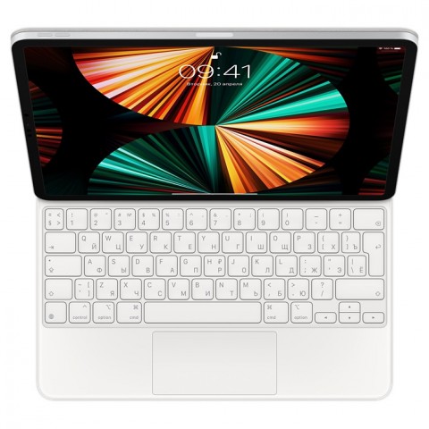 Клавиатура Magic Keyboard для iPad Pro 12,9 дюйма (5‑го поколения), русская раскладка (Белый) MJQL3RS/A