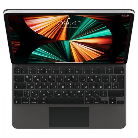 Клавиатура Magic Keyboard для iPad Pro 12,9 дюйма (5‑го поколения), русская раскладка (Чёрный) MJQK3RS/A