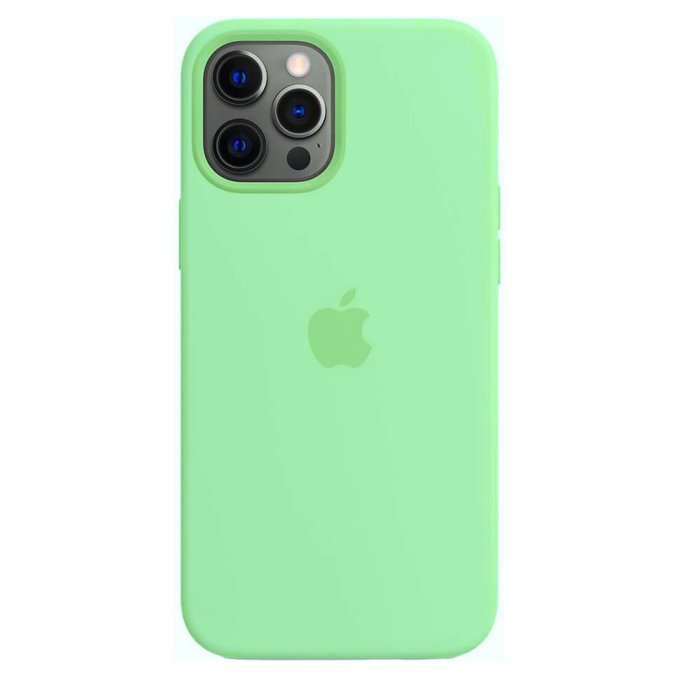 Силиконовый чехол для iPhone 12/12 Pro, цвет мятный OEM