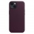 Кожаный чехол MagSafe для iPhone 13, цвет тёмная вишня