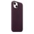 Кожаный чехол MagSafe для iPhone 13, цвет тёмная вишня