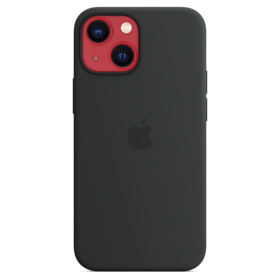 Силиконовый чехол MagSafe для iPhone 13 mini, цвет тёмная ночь