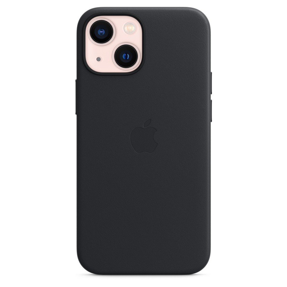Кожаный чехол MagSafe для iPhone 13 mini, цвет тёмная ночь