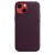 Кожаный чехол MagSafe для iPhone 13 mini, цвет тёмная вишня